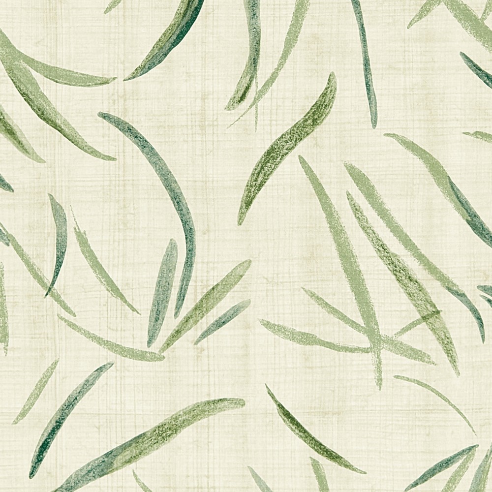 Moji Botanical Wallpaper by Harlequin in Evergreen Straw